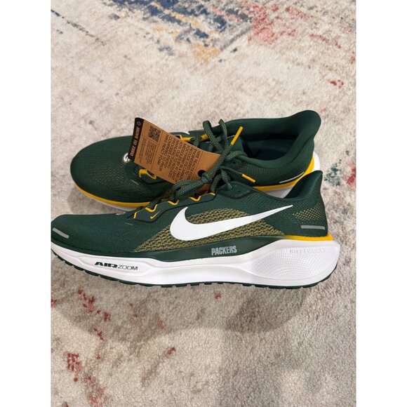 Size 12 - Men Nike Air Zoom Pegasus 41 Green Bay Packers Running Shoes - Picture 3 of 8